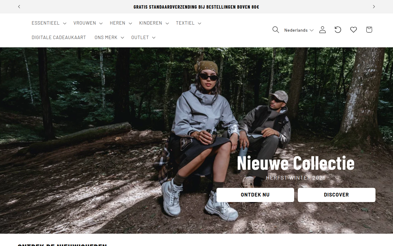 Screenshot van palladiumboots.nl