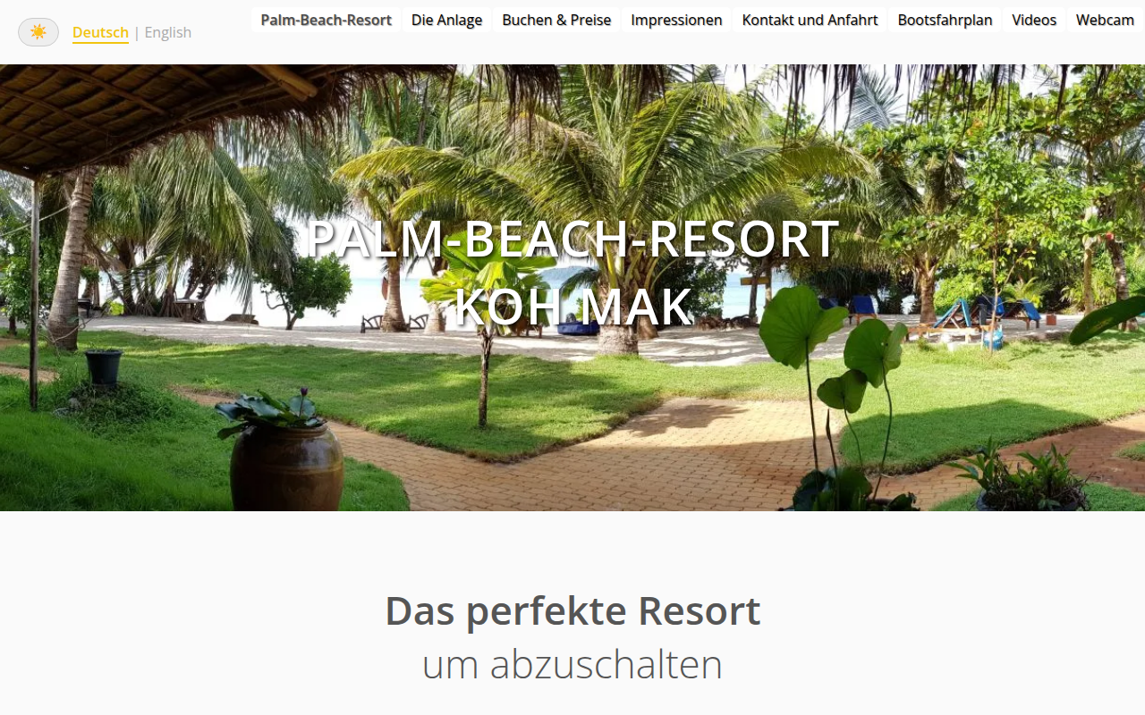 Screenshot van palm-beach-resort.com