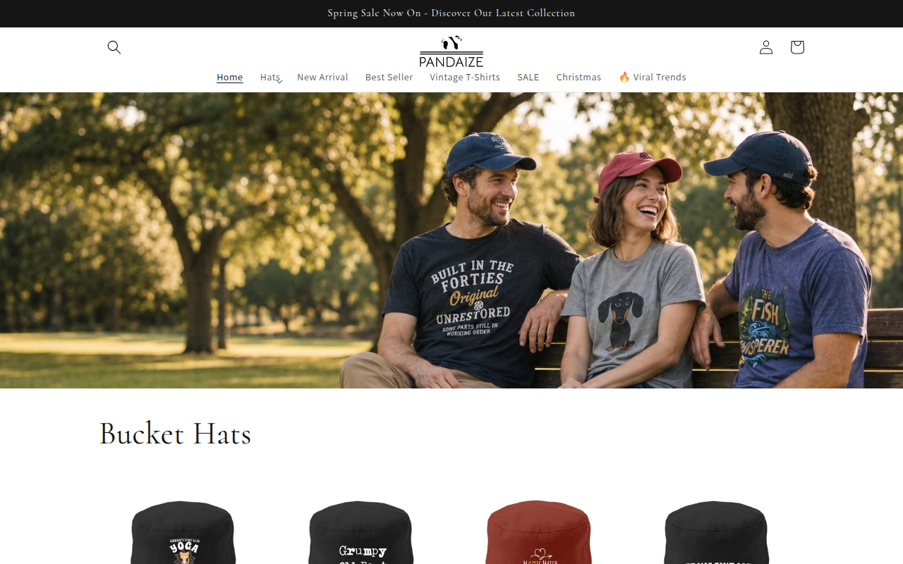 Screenshot van pandaize.com