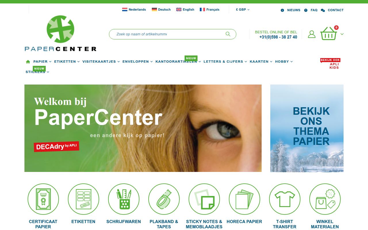 Screenshot van paper.center