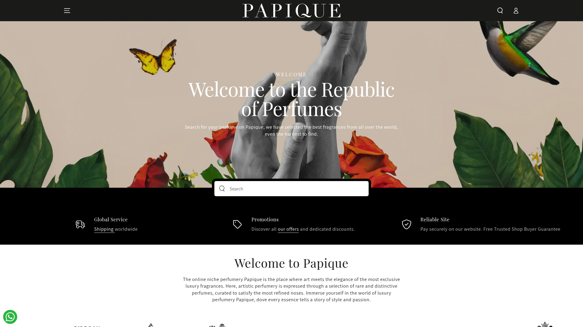 Screenshot van papique.com