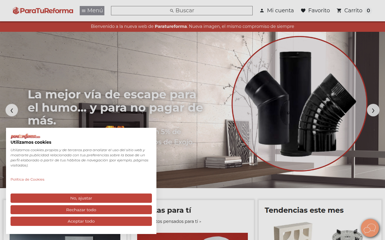 Screenshot van paratureforma.com
