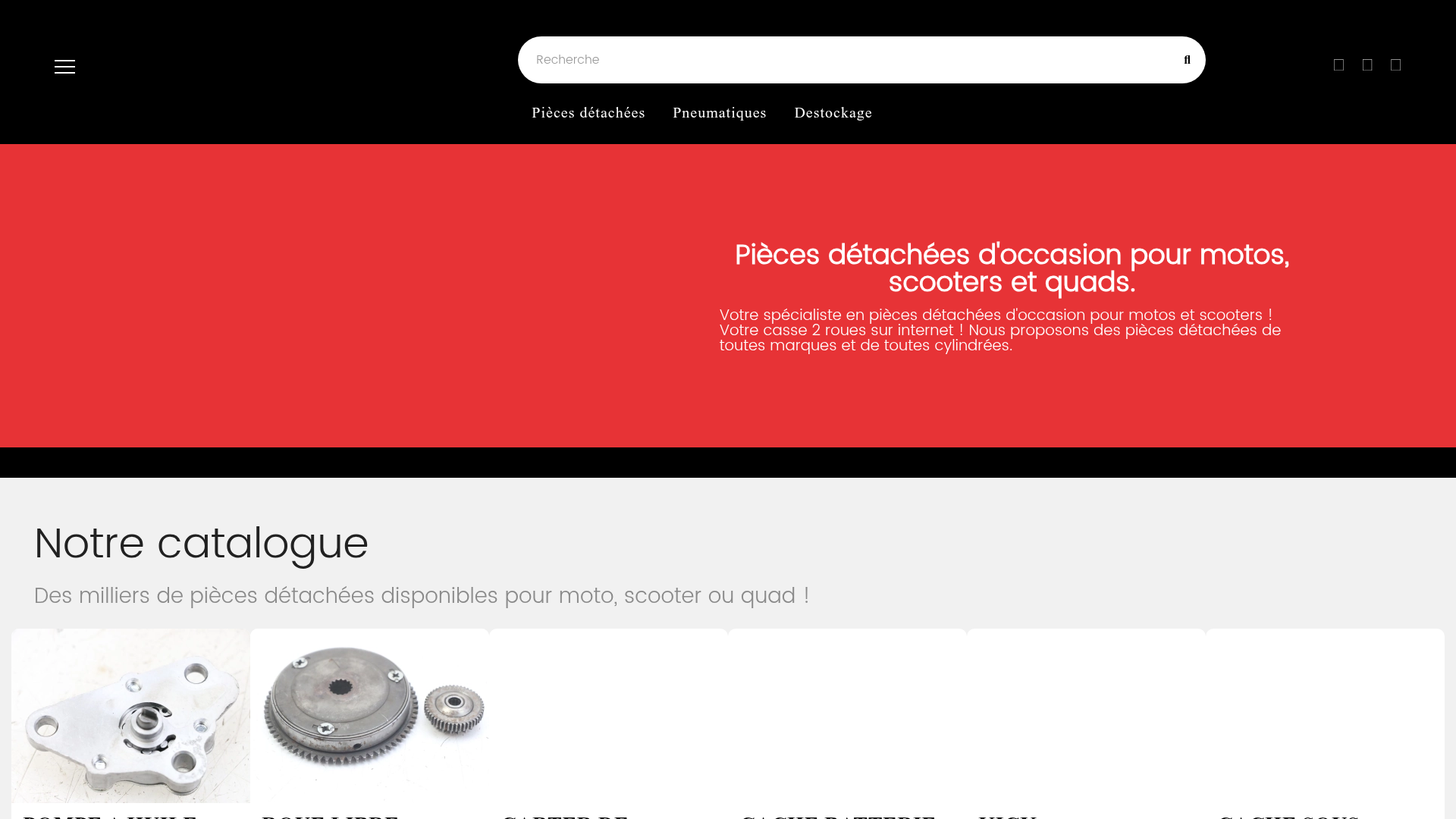 Screenshot van partbike.fr