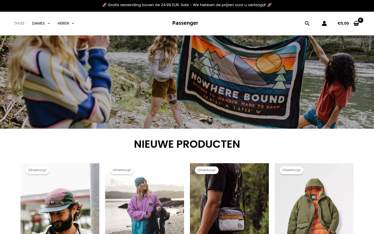 Screenshot van passenger-nl.com
