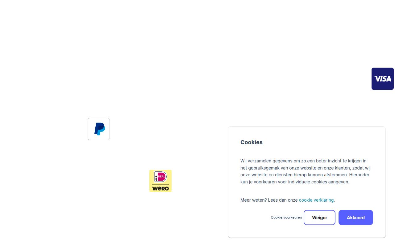 Screenshot van pay.nl