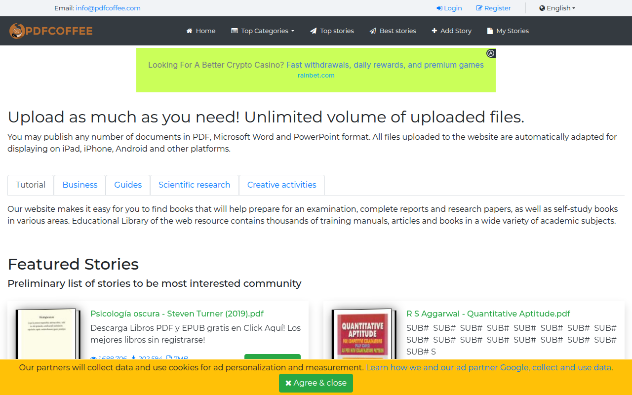 Screenshot van pdfcoffee.com