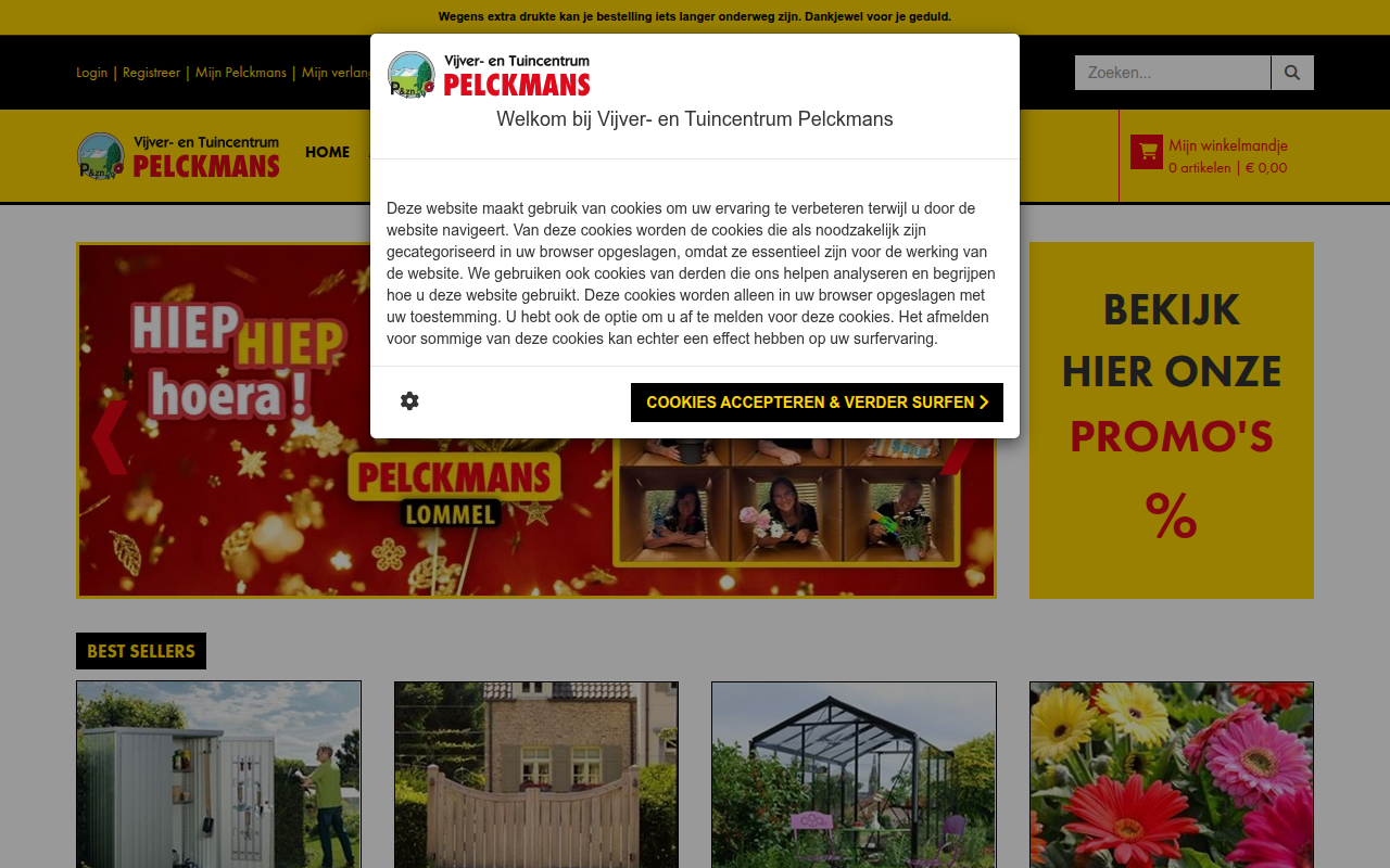 Screenshot van pelckmans.net