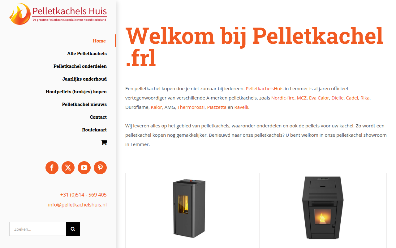 Screenshot van pelletkachel.frl