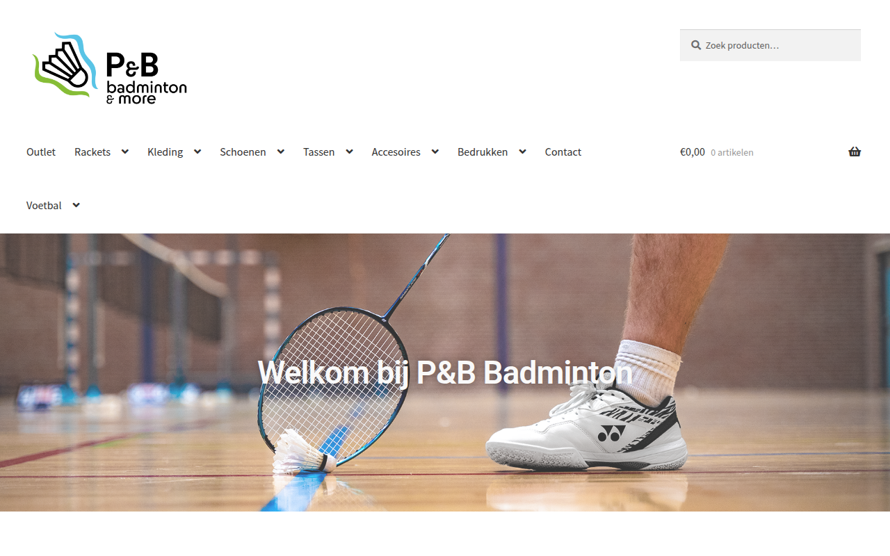 Screenshot van penb-badminton.nl