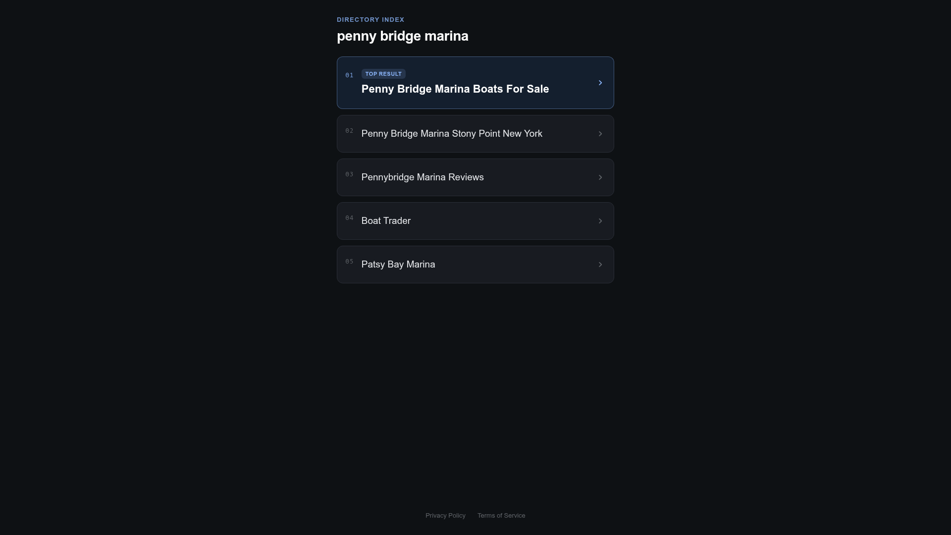 Screenshot van pennybridgemarina.com