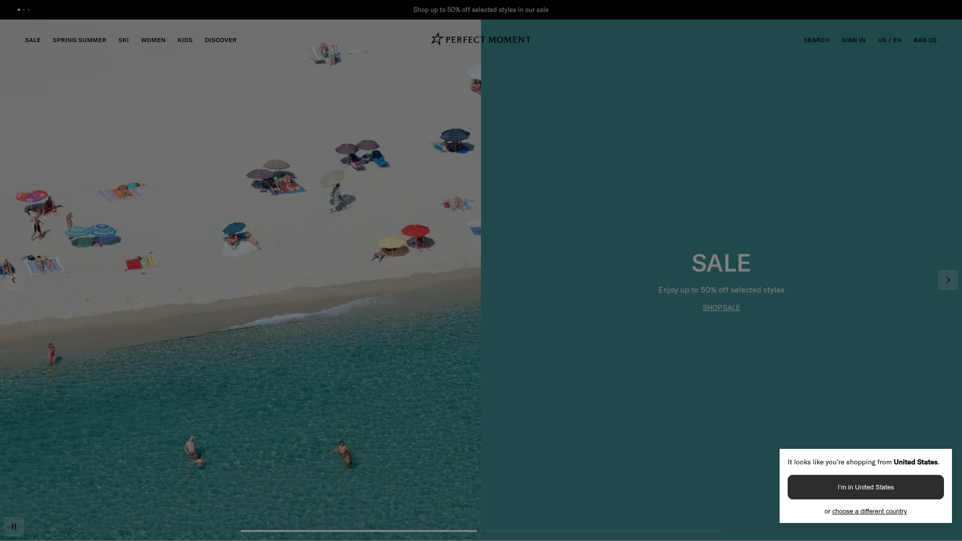 Screenshot van perfectmoment.com