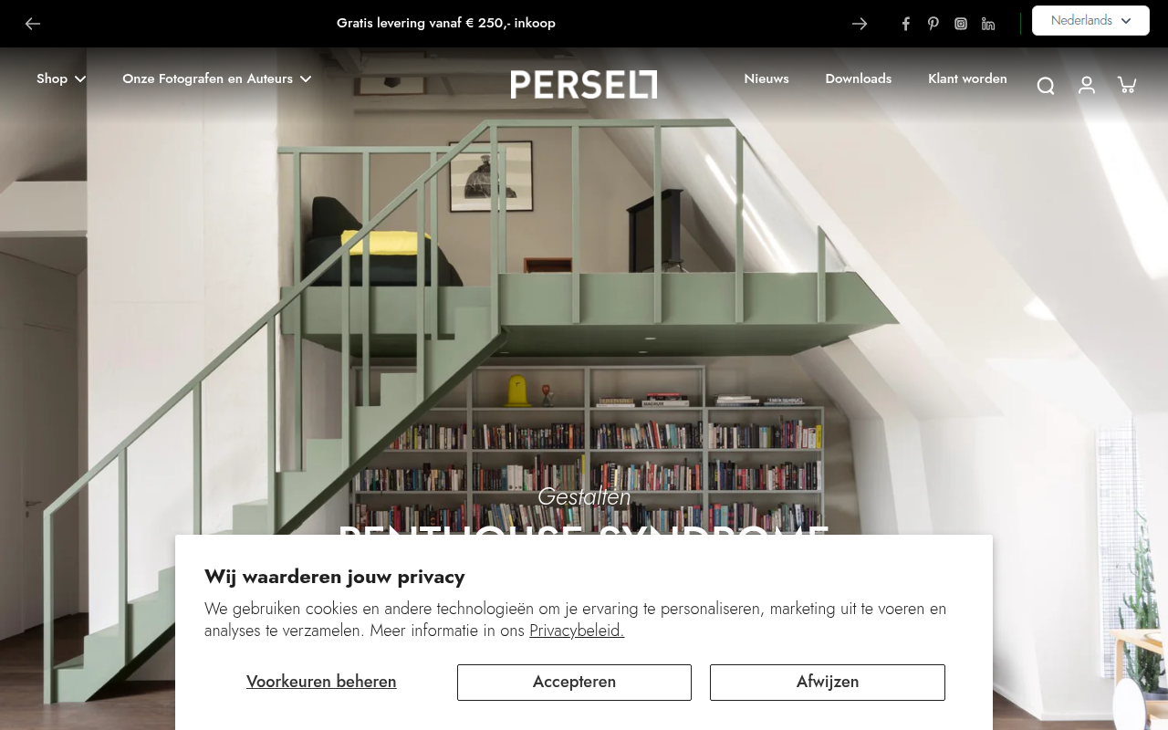 Screenshot van persell.nl