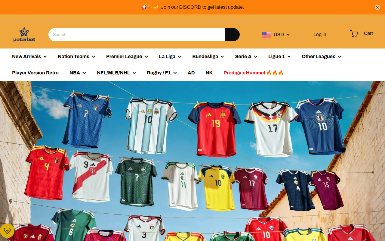 Screenshot van peterbot99.com