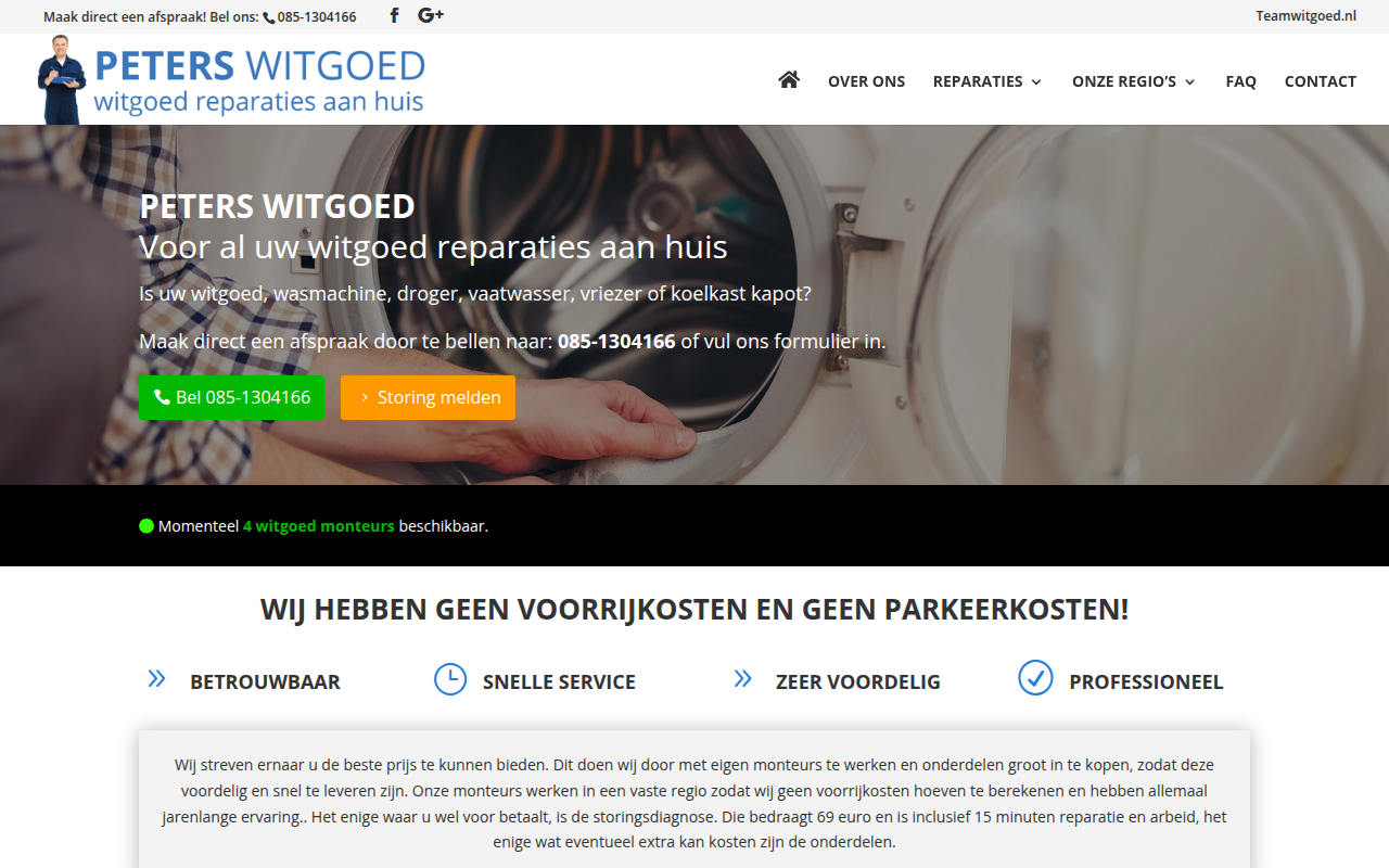 Screenshot van Peters-witgoed