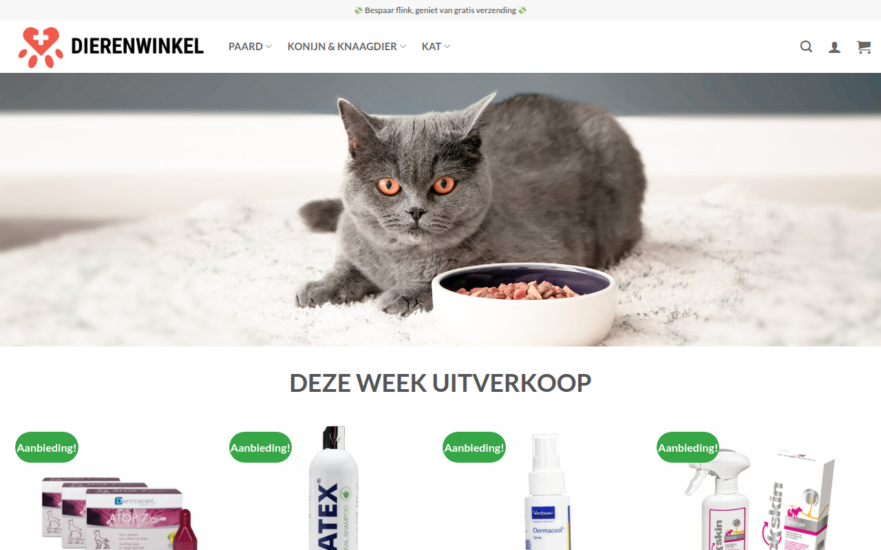 Screenshot van petpolwinkel.com