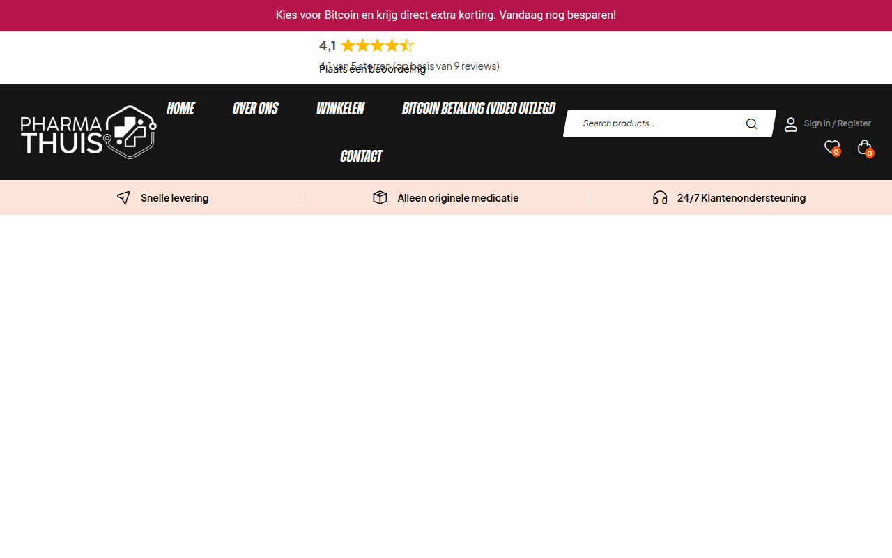 Screenshot van pharmathuis.com