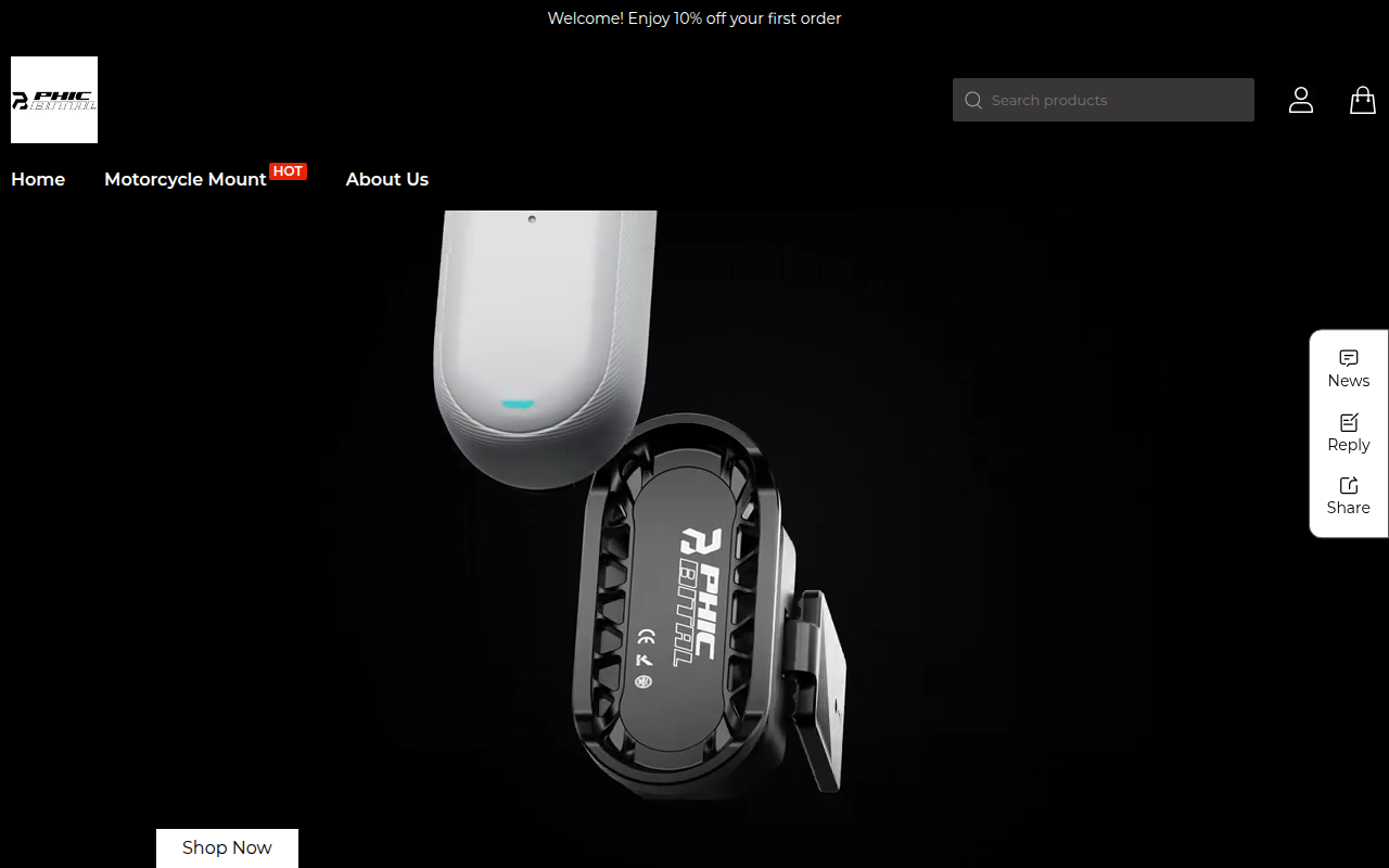 Screenshot van phicbital.com