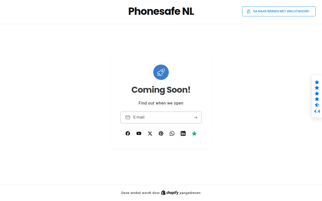 Screenshot van phonesafe.nl