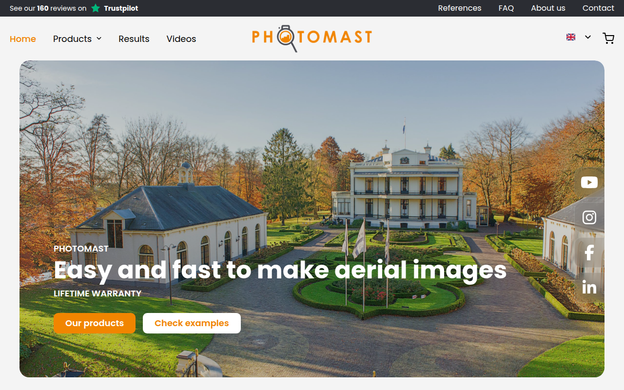 Screenshot van photomast.com