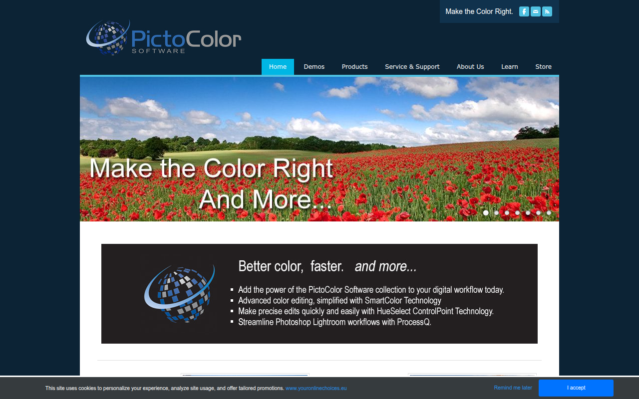 Screenshot van pictocolor.com