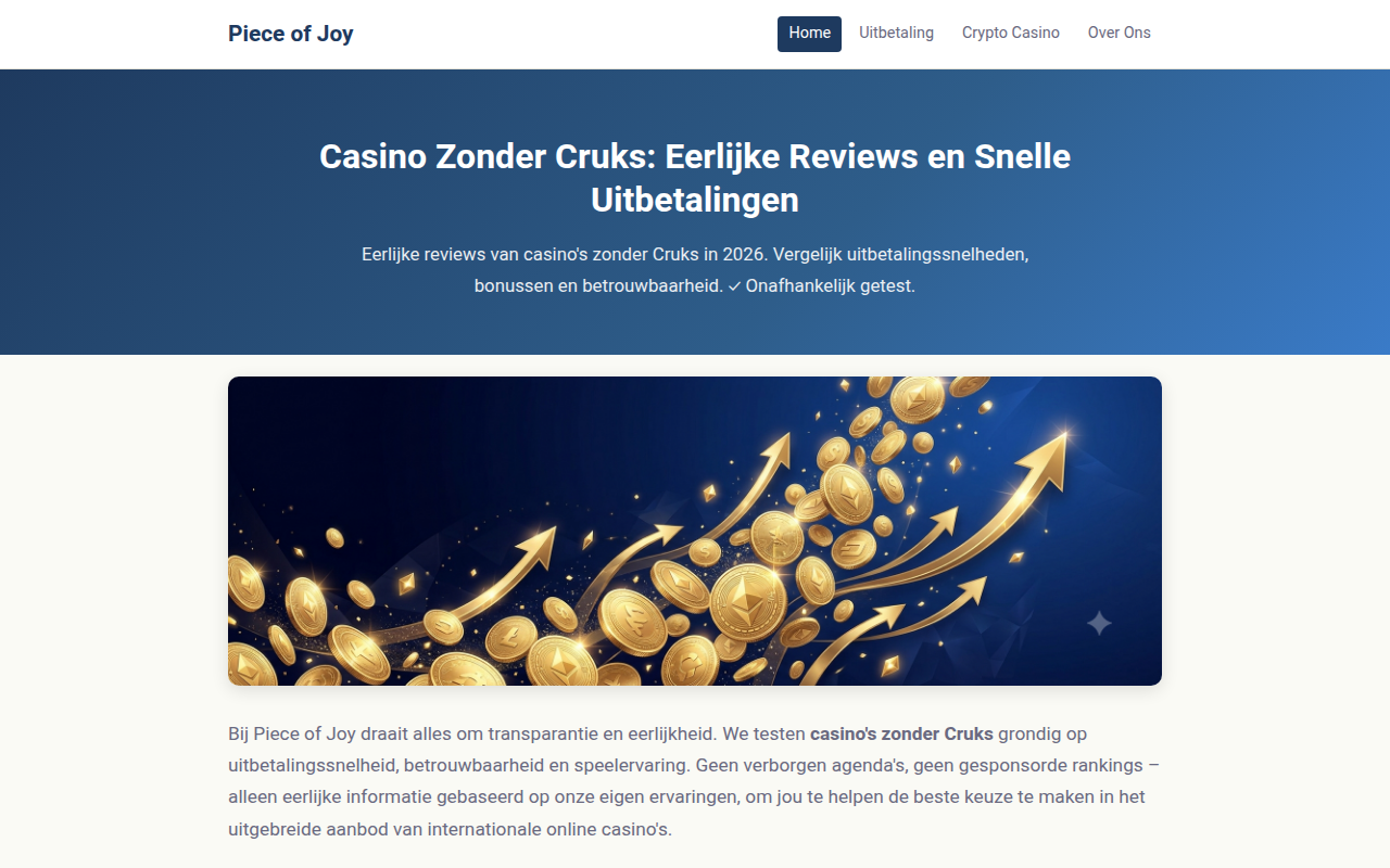 Screenshot van pieceofjoy.nl