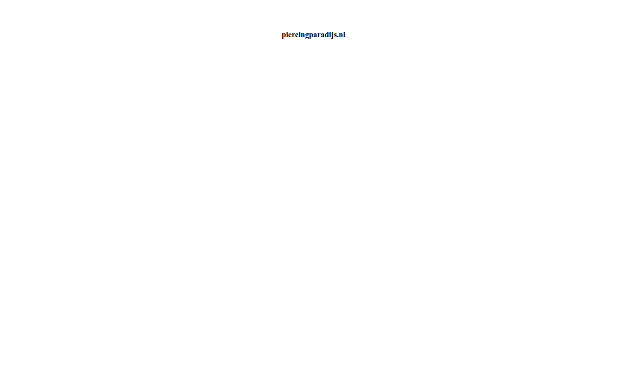 Screenshot van piercingparadijs.nl