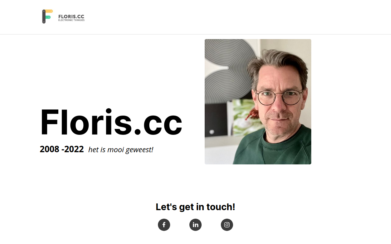 Screenshot van pieterfloris.nl