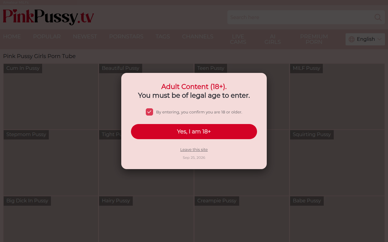 Screenshot van pinkpussy.tv