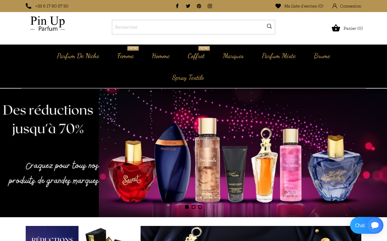 Screenshot van pinupparfum.fr