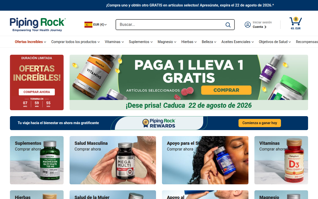 Screenshot van PipingRock