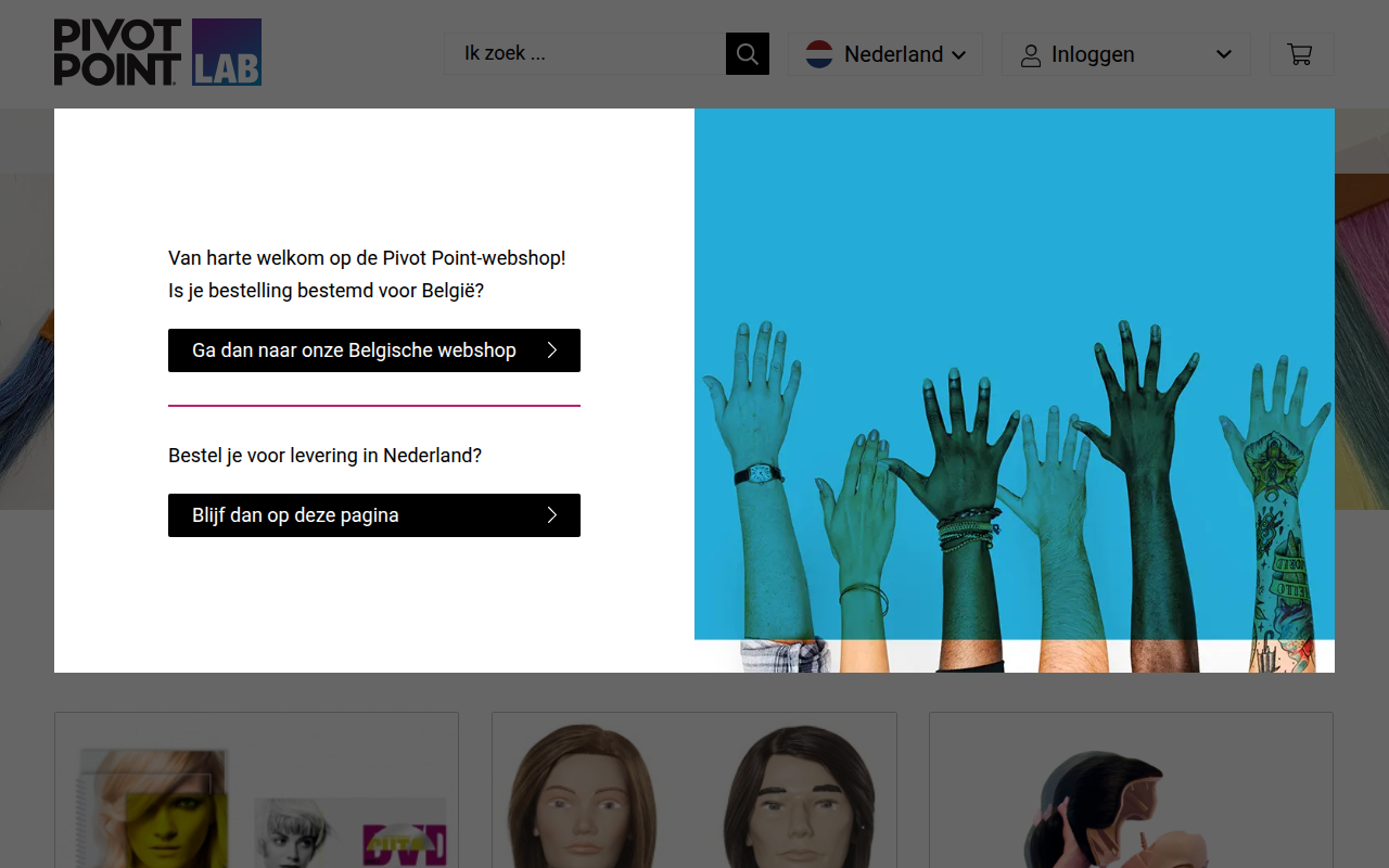 Screenshot van pivotpointshop.nl