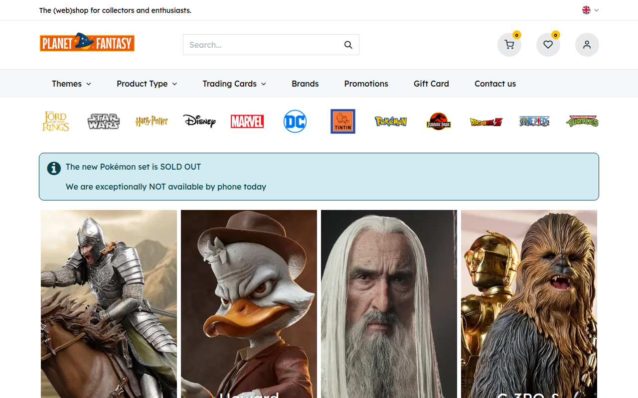 Screenshot van planetfantasy.be