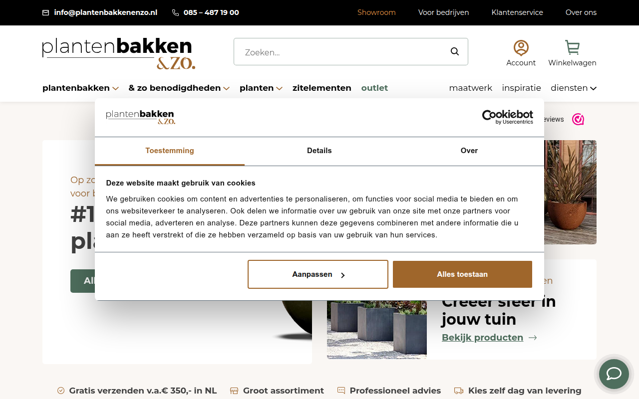 Screenshot van Plantenbakken & Zo