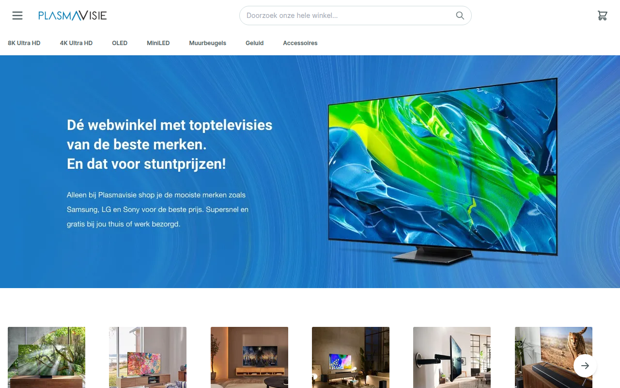 Screenshot van plasmavisie.nl
