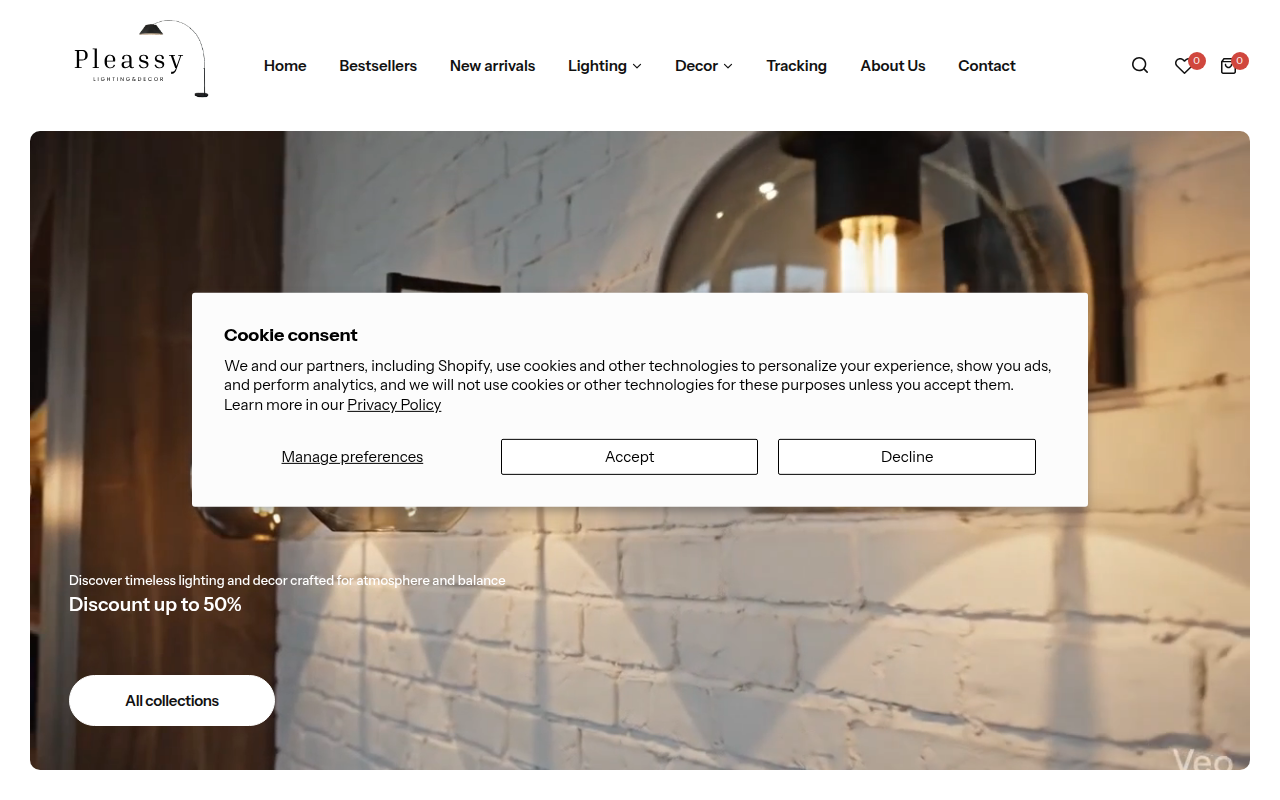 Screenshot van pleassy.nl