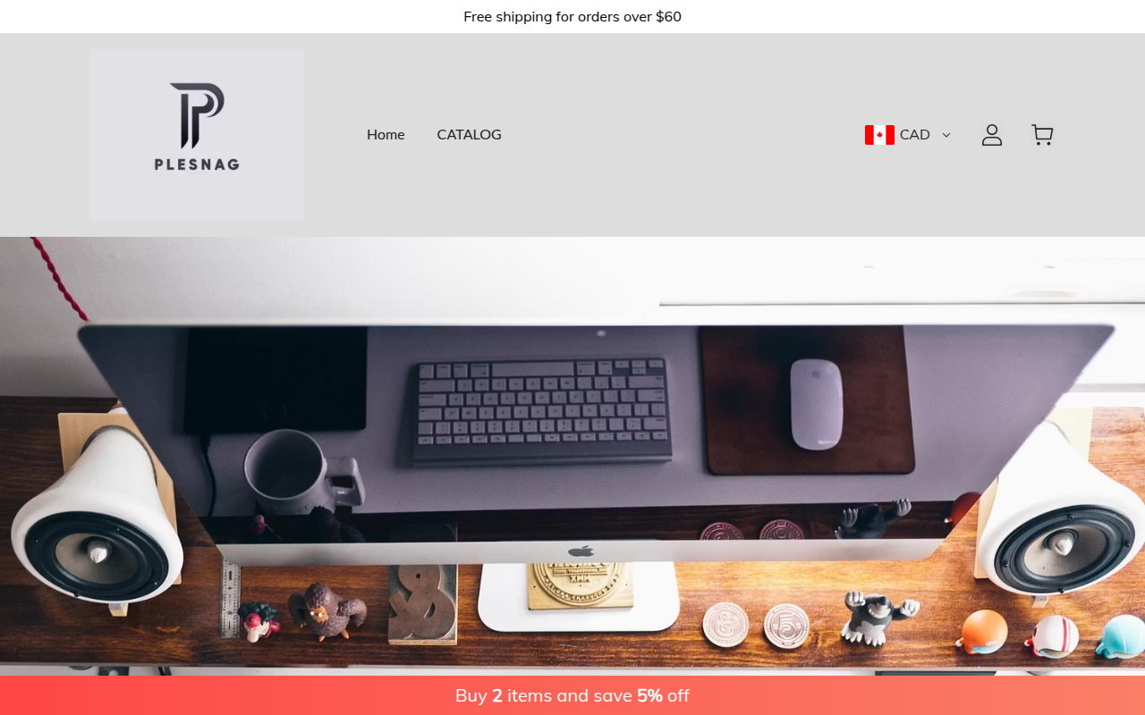 Screenshot van plesnag.com