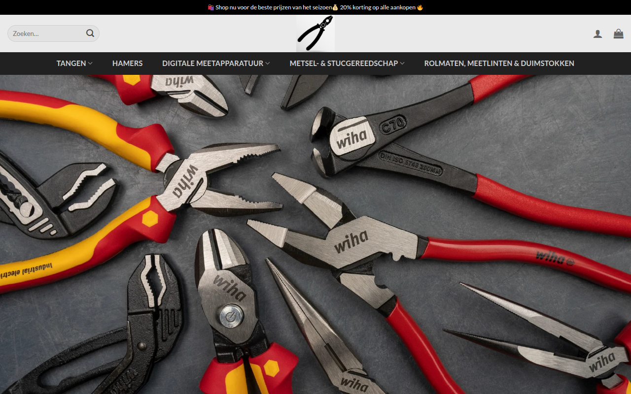 Screenshot van pliersonlinestoreshop.com
