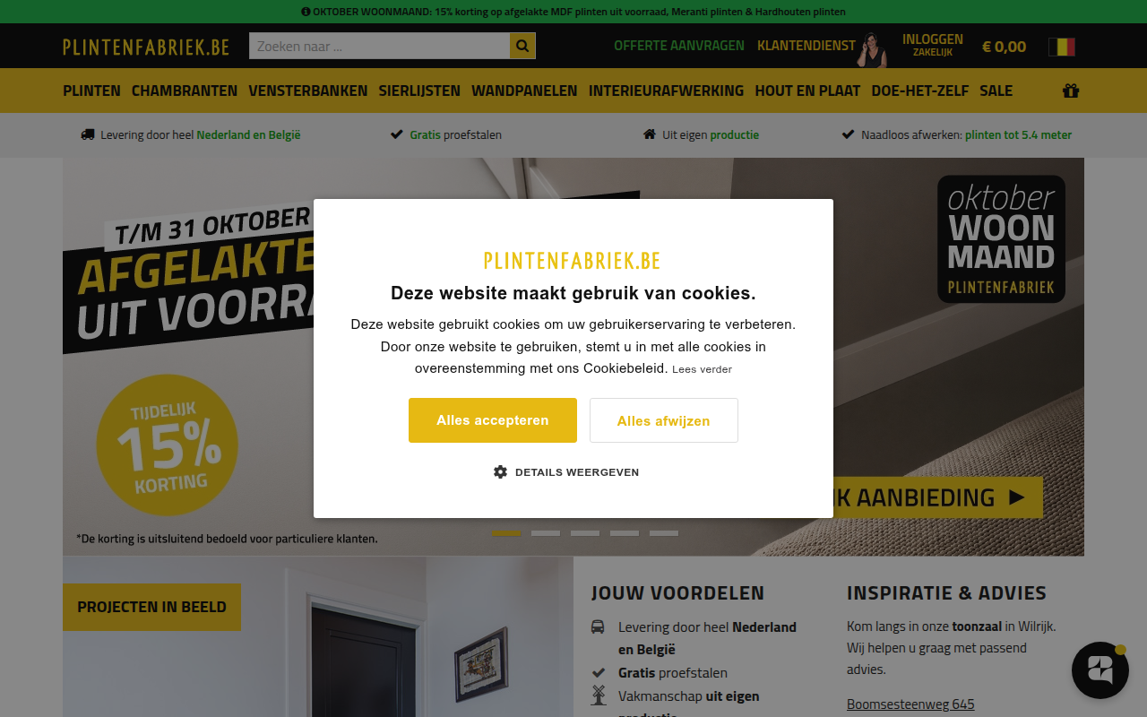 Screenshot van plintenfabriek.be