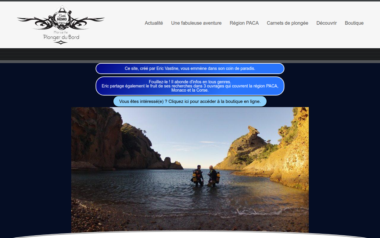 Screenshot van plongerdubord.com