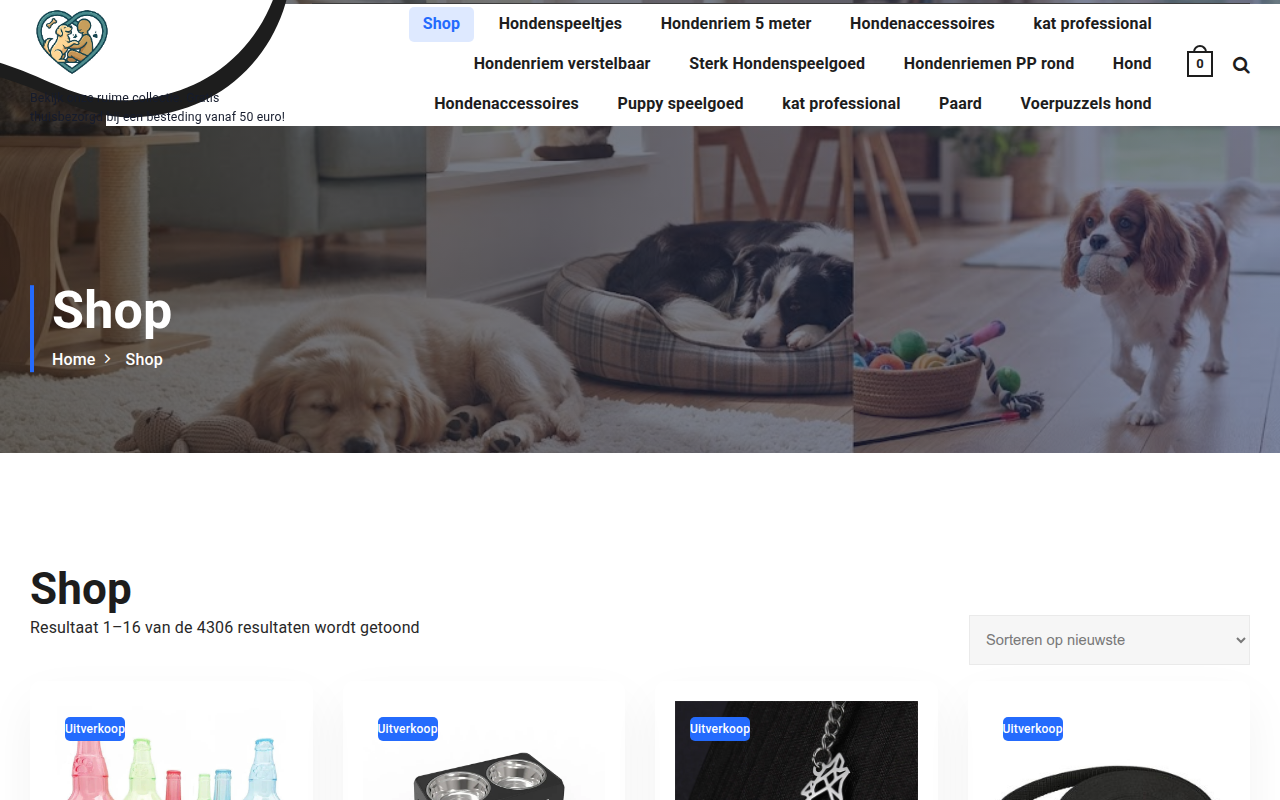 Screenshot van poespraat.com