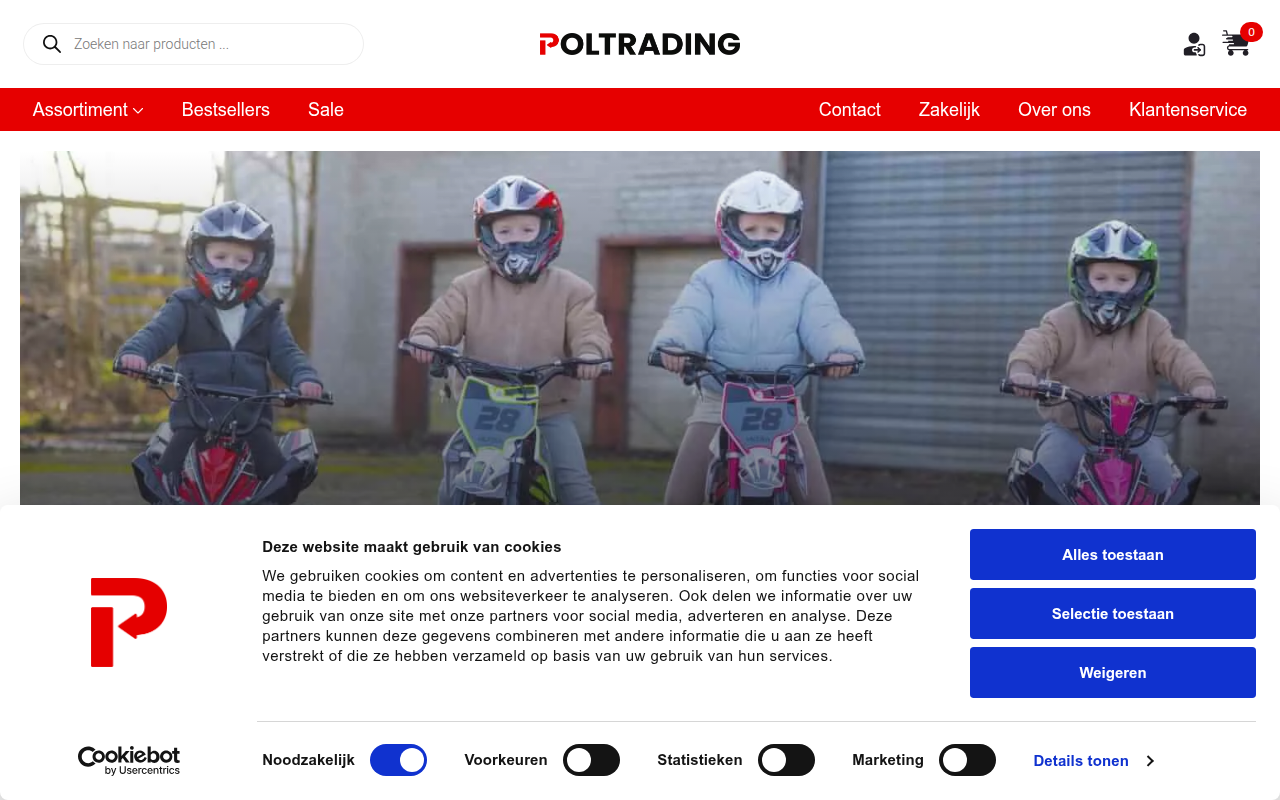 Screenshot van pol-trading.nl