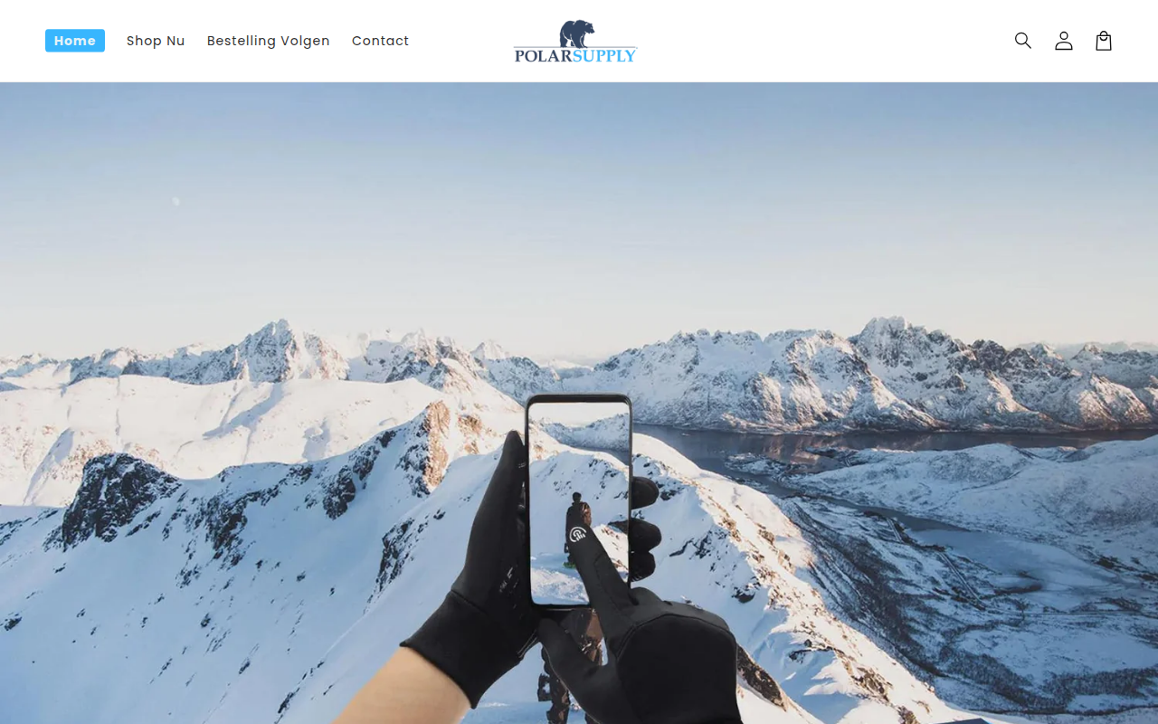 Screenshot van polarsupply.nl