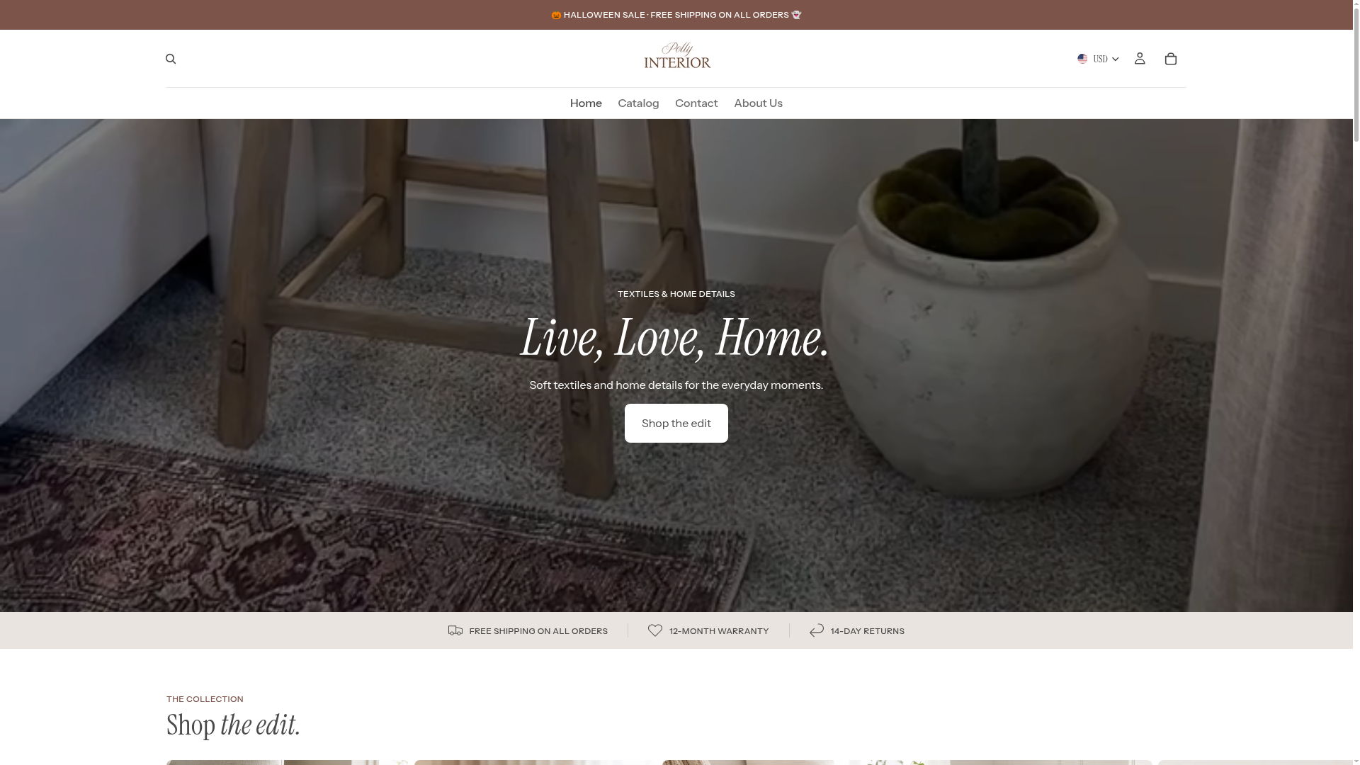Screenshot van pollyinterior.com
