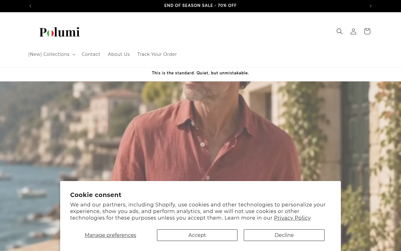 Screenshot van polumi.com