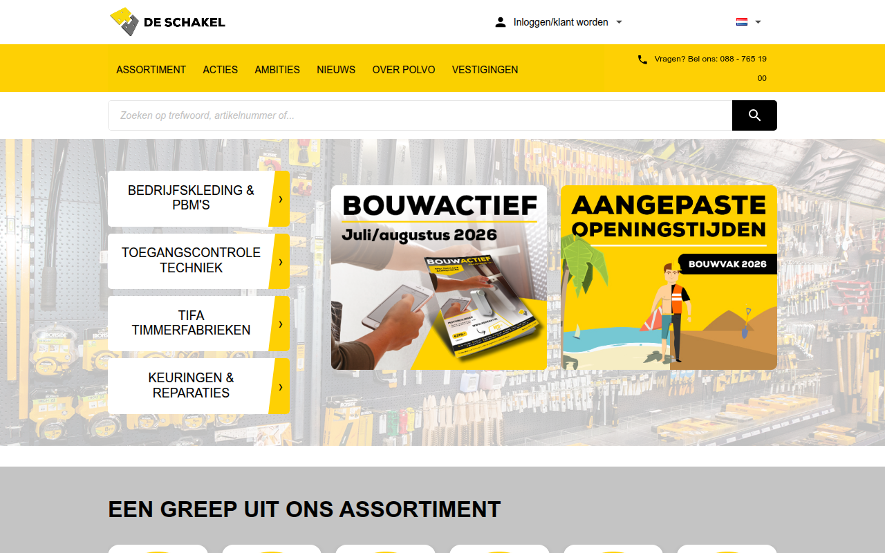 Screenshot van polvobv.nl