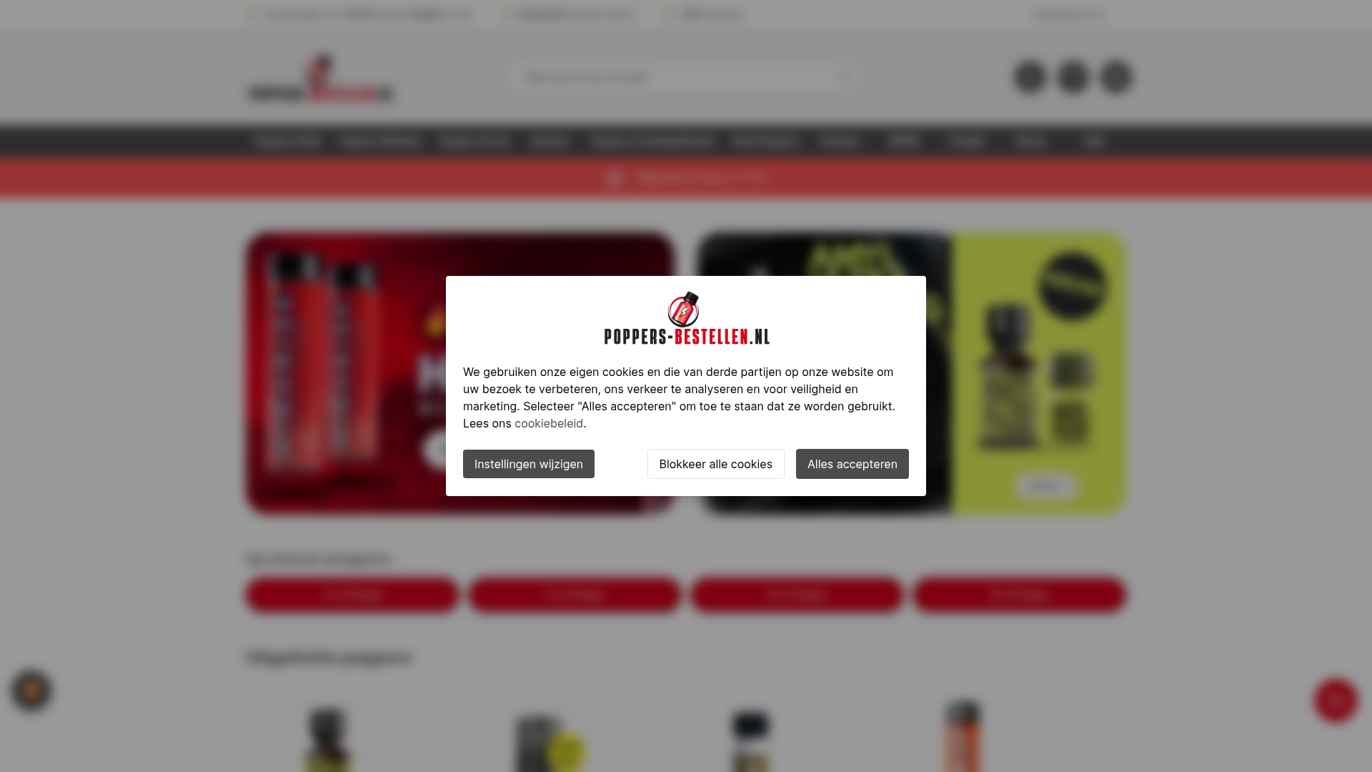 Screenshot van poppers-bestellen.nl