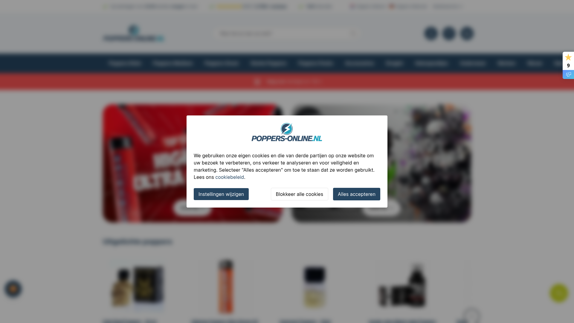 Screenshot van poppers-online.nl
