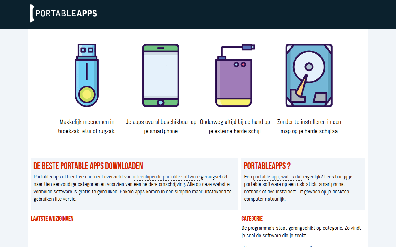 Screenshot van Portableapps