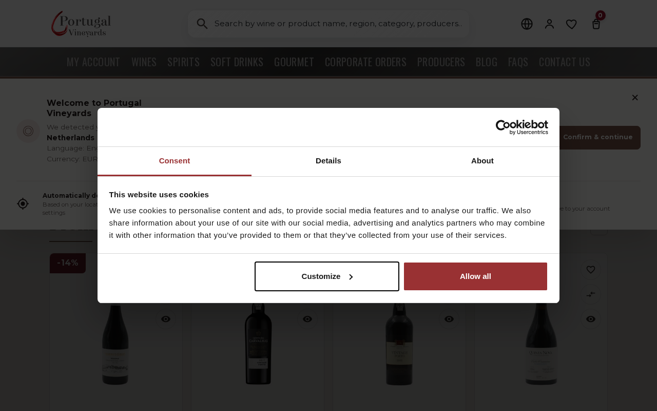 Screenshot van portugalvineyards.com