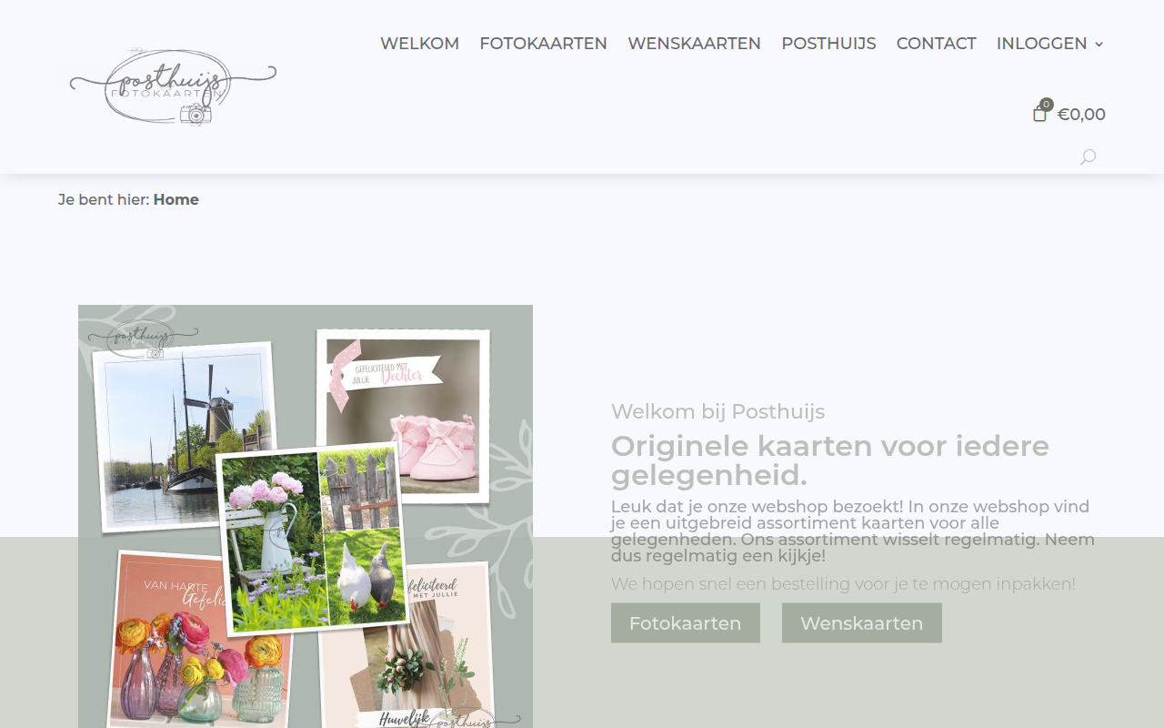 Screenshot van posthuijs.nl